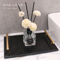 Marble tray Nordic model room bathroom simple rectangular storage tray jewelry tray home display tray