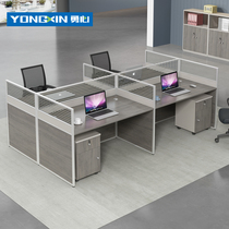 Yong Heart Staff Desk desk Brief About Modern 2 4 6 People with Screen Finance Desk Chair Combo