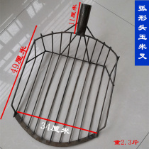Corn fork Agricultural steel wire household welding rod shovel Flat head square head grain depot garbage Agricultural tools Grain shovel