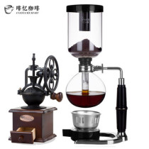 Porphine syphon pot coffee maker set household glass pot siphon manual coffee machine filter coffee appliance