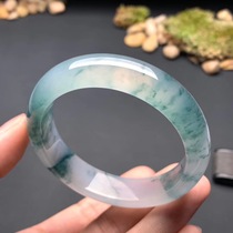 Mandalay bracelet scene ice seed floating green Myanmar jade bracelet womens bracelet jade bracelet A cargo Myanmar