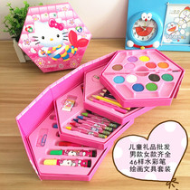 Student watercolor pen painting gift bag children gift box children drawing stationery set kindergarten gift prize