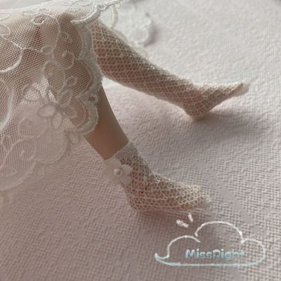 taobao agent BLYTHE Little Baby Clothing White Lace Hot Flower Socks Micro Bouncing Mock OB24 AZONE Tea Dyeing Socks