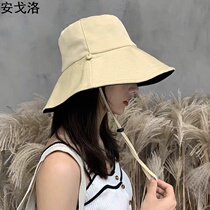 Fisherman Hat female summer Han Hao Hao Day is a double face shade anti-UV hat large along the sun protection cap male