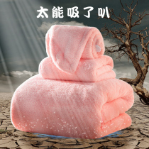  Bath towel female summer thin adult than pure cotton absorbent towel shower cap dry hair cap three-piece household absorbent does not lose hair