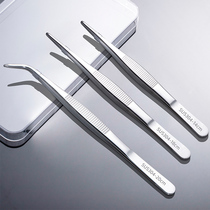 Extended thick tweezers 304 stainless steel water grass fish tank take clip Industrial long pinch tool big niezi