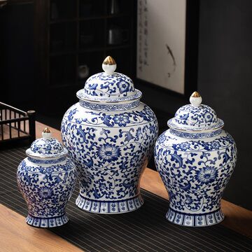 青花缠枝莲将军罐-青花缠枝莲将军罐促销价格、青花缠枝莲将军罐品牌- 淘宝