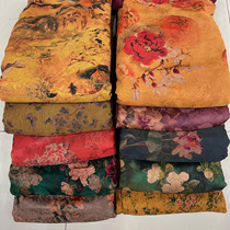 Xiangyun yarn flower Luo silk spinning mulberry silk zero cloth head fabric clearance Shunde high-grade silk heavy silk fabric