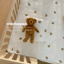 miniheeee Korea ins pure cotton quilted baby sheets Newborn pure cotton soft baby mattress mattress