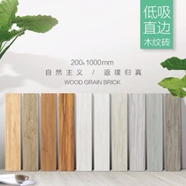 All Porcelain Straight Side Low Suction Wood Grain 200X1000 Homestay Shopping Mall Bedroom Balcony Imitated Solid Wood Living Room Store