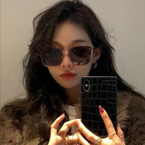 Tea Colour Sunglasses Women Advanced Sens Sunglasses 2022 New Big Faces Slim sun protection Anti-UV light