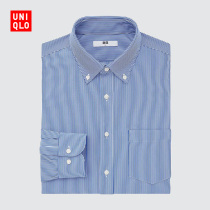  UNIQLO Mens Easy-care Worsted Knitted Shirt(Long-sleeved Striped Business OCCUPATION)441647UNIQLO