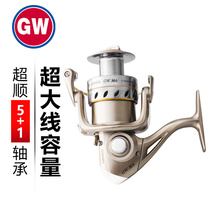 Guangwei fishing wheel all-metal head fishing wheel long-distance spinning wheel sea pole wheel Luya rod fishing gear fishing wheel fishing wheel