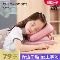 Primary school student nap pillow Lying pillow Table lying pillow Nap artifact Foldable portable childrens lunch break pillow Summer