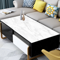 Leather coffee table mat marble waterproof oil-proof wash-free anti-scalding pvc table mat Nordic ins living room coffee table tablecloth