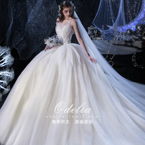 odelia Swan summer 2021 New main wedding dress dress dress Mori tailing bride Princess out yarn