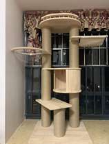 Mercury Meow Maine puppet Sisson large giant solid wood column cat climbing frame cat tree luxury cat scratch pillar