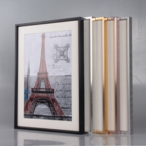 Metal photo frame Poster frame three-dimensional simple aluminum alloy a4 picture frame wall-mounted photo frame frame mounting custom table