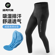 Rock Brothers Bicycle Riding Pants Men and Women Summer Road Trolts Breathable Sponge Mat Mountain Bike Pants