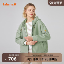 LAFUMA Leify leaf women loose casual double-sided velvet fleece jacket wide version warm top LFJA0CR86Y