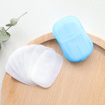 5 boxed travel portable soap soap paper Outdoor disposable sanitary cleaning soap tablets Hand washing tablets Mini