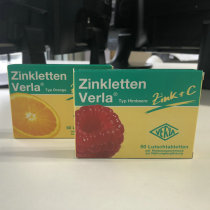 German Verla zinc tablets zinc supplement VC tablets baby baby children pregnant women Zinc Vitamin C chewable tablets appetizing