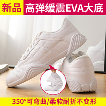 Competitive children Mens soft bottom non-slip square dance body test special competition training white female cheerleading bodybuilding shoes