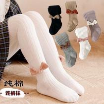 3 Children 4 girls pantyhose Siamese 5 Spring and Autumn 6 little girl leggings 8 female treasure pantyhose 7 years old and half thin autumn