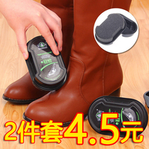 Shoe Polish artifact household leather shoes special multifunctional maintenance brightening double-sided sponge shoe wax colorless universal shoe polish