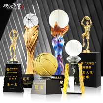  Basketball trophy medal Crystal custom championship mvp2021nba game creative large gold and silver copper large and medium trumpet