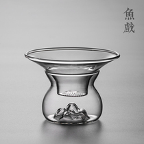 Glass tea filter tea leak tea tea filter funnel integrated kung fu tea set parts