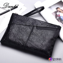  2021 new mens handbag leather clutch business large-capacity clutch casual cowhide envelope bag mens trend