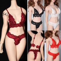 1 6 female soldier lace underwear adjustable shoulder strap