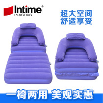 Single thickened inflatable sofa bed Flocking inflatable recliner Folding chair Dual-use sofa bed Water sofa