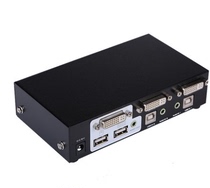 Maitou dimension MT-2102DL 2-port automatic USB2 0 DVI KVM switcher HD DVI port KVM