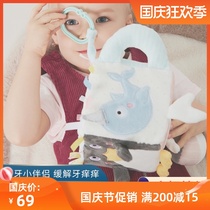 The baby can bite the entrance to sleep with the doll animal puppet baby early education toy sleeping comfort toy