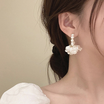 ACIA drop generous │ love earrings New Tide petals earrings niche design feel fresh and versatile earrings