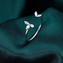 19-year-old designers new fashion exquisite feminine 18K gold open horse eye diamond ring