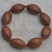 Go to white cream original pip olives seeds raw leather hand Kushiro seed handstring bracelet 200-07 diameter 1 9 (8 grain)