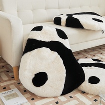ins cute giant panda cartoon cushion imitation rabbit suede chair cushion sofa children living room decorated with tatami mat