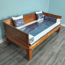 Solid Wood Luohan bed New Chinese style small apartment sofa bed simple modern antique Zen bed bed bed Tau House