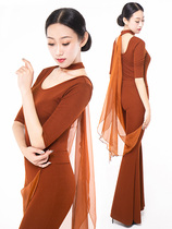 Shape clothing female 2021 summer new tutor training clothing set fashion etiquette teacher special dance practice clothing