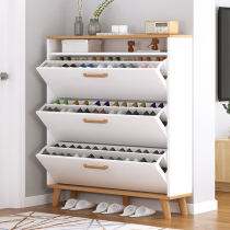 Shoe cabinet Household small narrow door outside dump bucket large capacity small apartment type Ultra-thin 17cm entrance locker storage shoe rack