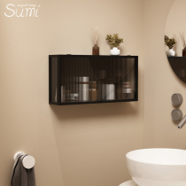 Changhong glass side cabinet wall cabinet small hanging cabinet bathroom wall shelf storage storage