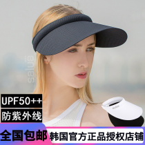 South Korean salua sunhat sunhat sunscreen for sun protection against ultraviolet light cover male large brim hat empty top hat 100 hitch