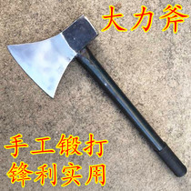  Jiangjia furnace hand-forged iron handle Vigorously axe Wood chopping axe Wood chopping axe Mountain axe Camping axe Hand axe axe axe axe