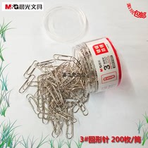 Morning light metal rust proof paper clip ABS91697 office silver paper clip 5 tube easy to learn easy to do