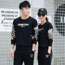 2021 new vests suit men's spring thin round neck running casual couples sportswear two-piece women's spring and autumn