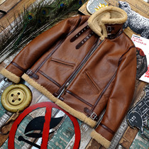 After the coupon 799 Foundation Day B3 fur one - body leather jacket new Japanese retro - fur fur coat