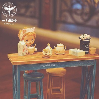 taobao agent [Inspection] BJD furniture bar table, table, chair, stool scene props toy baby with SWDOLL 3 points/uncle 4 points